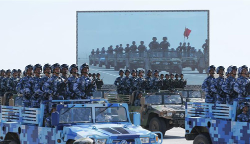 慶祝中國人民解放軍建軍90周年閱兵舉行